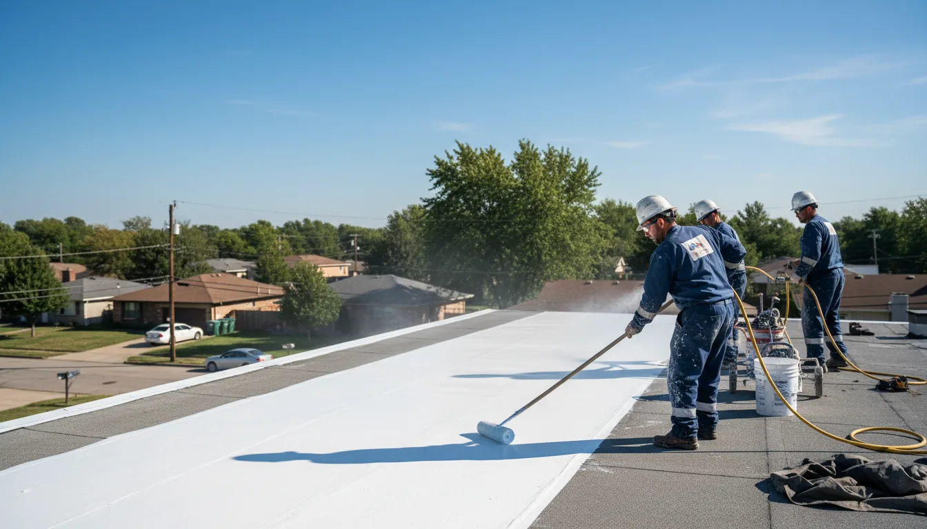 Commercial roof coating in Burke, NY near me